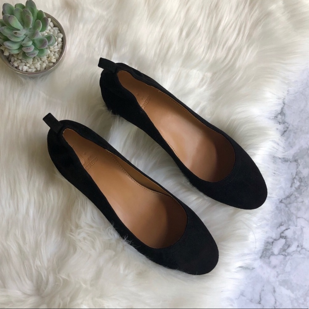 J. Crew Black Heeled Shoes Sz8